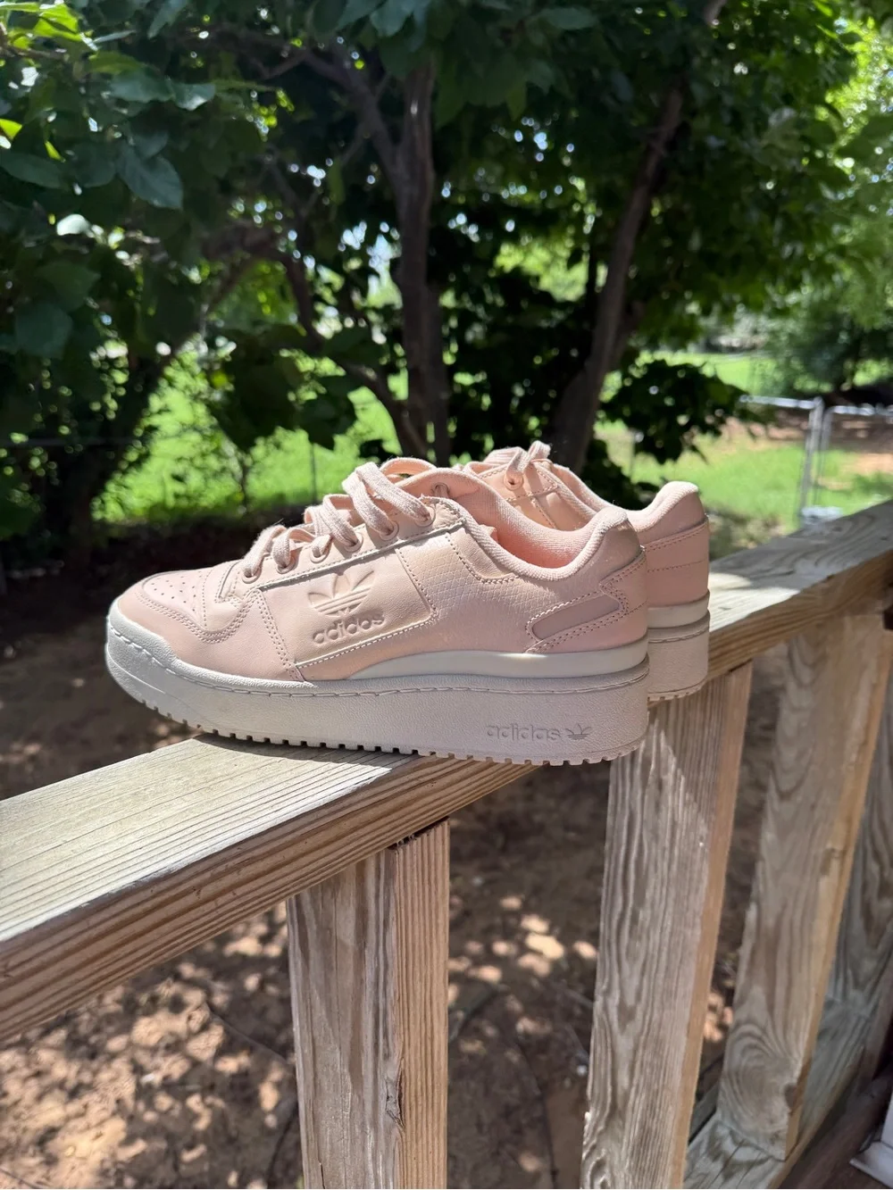 adidas Peach/Blush Low-Top Sneakers
